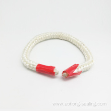 heat resistant white glass fiber round rope